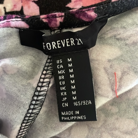 Forever 21 Flower Bodycon Dress - Size M - Picture 5 of 5